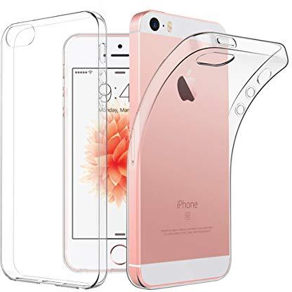 Bdotcom Ultra Thin Silicone TPU Case for Apple iPhone 5 /SE (Clear)