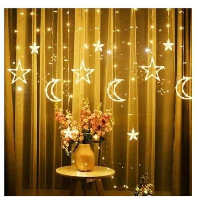 A Curtain Of Light For Decoration On Special Occasions And Holidays