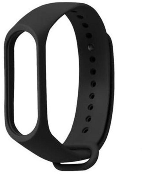 Sports Silicone Wrist Strap For Xiaomi Mi Band 3/4 - Black