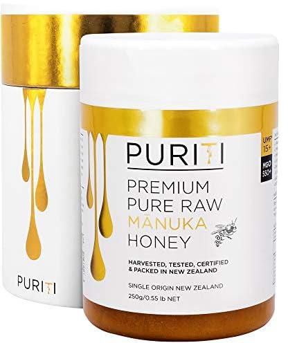 PREMIUM Raw Manuka Honey, Certified UMF 15 (MGO 550+), New Zealand (250g)