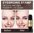Eyebrow Stamp Kit, Doubleheaded Stencil, Waterproof Makeup Set, Professional Draw Eyebrows In One Step (24 Medium Brown&Light Brown)