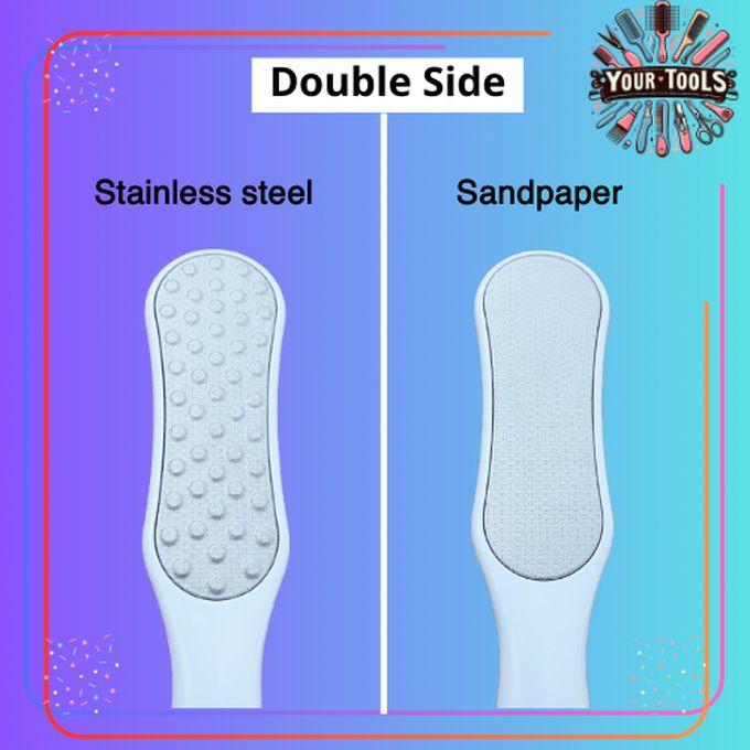 Foot File -Stainless Steel-Smooth Side&Rough Side-White-1 Pc