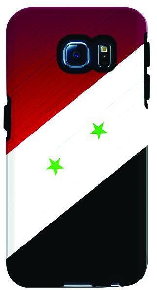 Stylizedd Samsung Galax S6 Edge Premium Dual Layer Tough Case Cover Gloss Finish - Flag of Syria