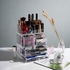 Uaejj Desktop Makeup Organizer Jewelry Storage Box, Acrylic Cosmetic Organizer Makeup Storage Case Holder Display Jewelry Storage Case With Drawer For Lipstick Liner Brush Holder (A)