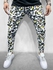 Leopard Printed Spliced Casual Pants - Xs
