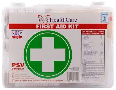 Generic GENERAL PURPOSE FIRST AID KIT GENERAL PURPOSE FIRST AID KIT Plastic Case with Handle For use up to 10 Persons 25 Essential Items