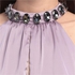 Bebe 60RCN101N355 Embellished Neck Blouse for Women - Violet