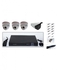 Seven AHD 4 Channels DVR + 3 Indoor 2MP +1 Outdoor 2MP Security Cameras + 4 Port 5A Power Supply