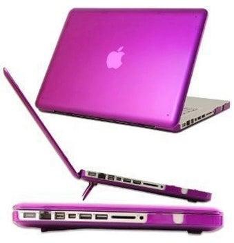 Hard Shell Case Cover For Apple MacBook Pro 13-Inch Laptop Purple
