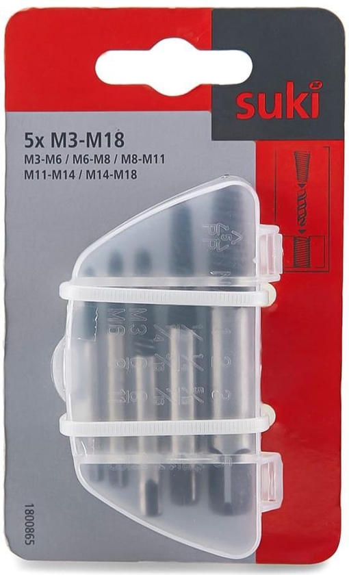 Suki M3 - M12 Screw Extractor Set (Pack of 5)