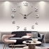 Wall Clock (37" Adhesive DIY Acrylic Wall Clock)- Silver