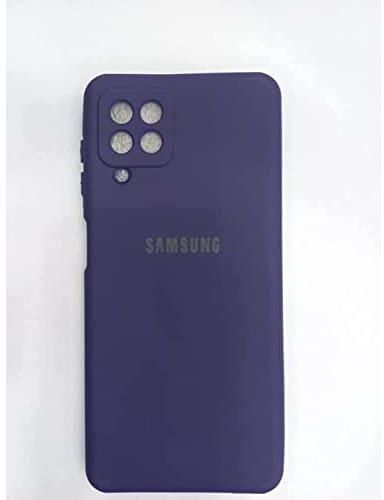 Silicone Cover with Camera Protection for Samsung A22, Dark Blue