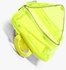 Yellow Faux Leather Trim Clear Backpack