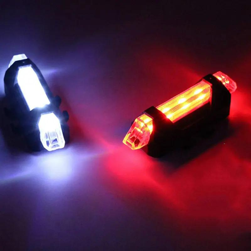 Bikes Bicycle light LED Taillight Rear Tail Safety Warning Cycling Portable Lights USB Rechargeable