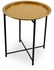 Modern Table - Metal Folding Table Metallic Gold Color DIAM46xHeight51cm