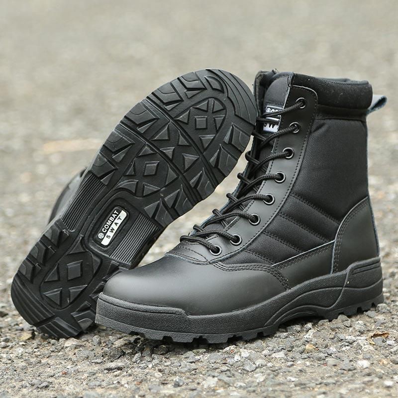 Combat Swat Hiking Tactical Boots - 7 Sizes (Black - Dark Earth)