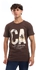 Caesar Mens Printed Round Neck T-Shirt