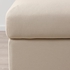 VIMLE Footstool with storage - Hallarp beige