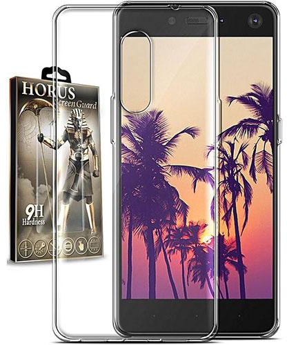 Silicone Cover for Infinix Hot S2 X522 – Clear + Horus Glass Screen Protector