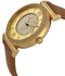 ساعة يد بعقارب وسوار من الجلد طراز MK2375 للنساء