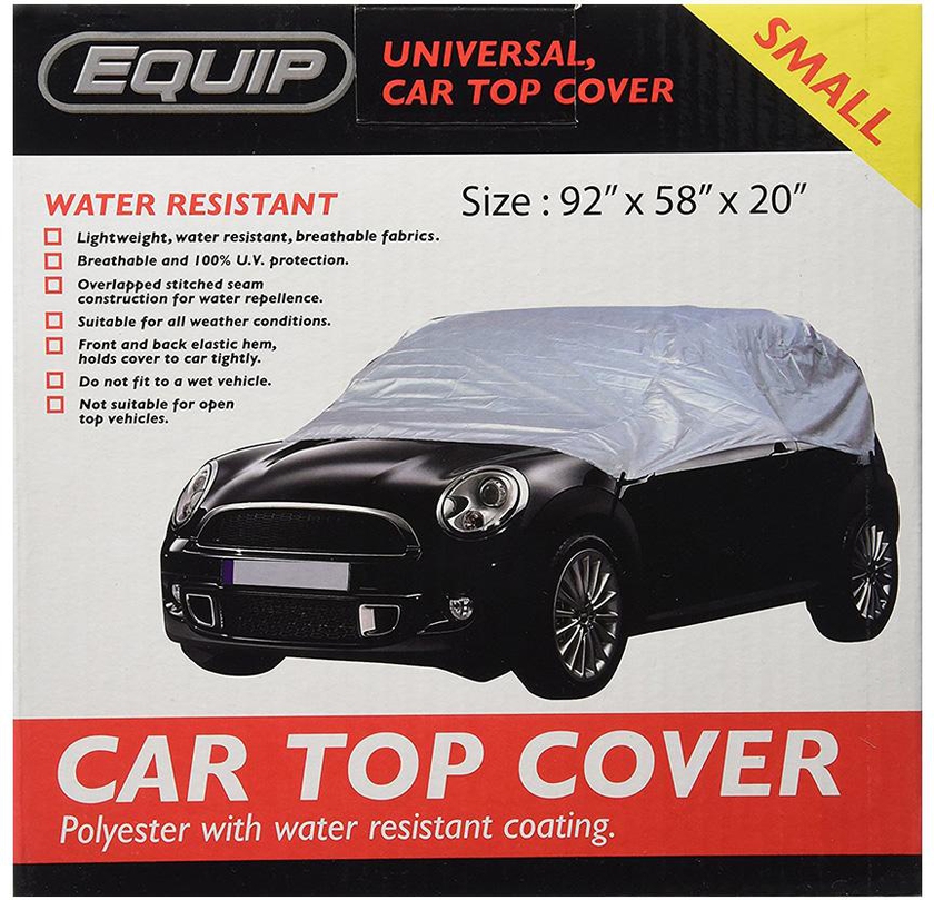 Equip F84038 Universal Car Top Cover, Small, Silver