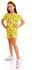 Izor Girls Floral Off Shoulder Slip On Romper - Yellow
