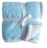Fluffy Fleece Soft Large Baby Shawl Blanket -Blue