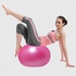 EXERCISE 65cm GYM YOGA SWISS BALL FITNESS AB KEEP FIT TONE WEIGHTLOSS FREE PUMP RED ROSE