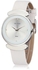 Louis Will New Skone Ladies Watch Women Fashion Casual Luxury Leather Strap Wrist Watches Sports Quartz Dress Feminino Clock (White)