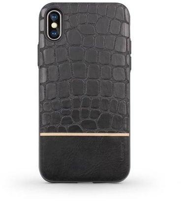 Protective Case Cover For Apple iPhone X/Xs Black/Beige