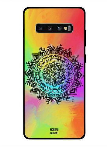 Protective Case Cover For Samsung Galaxy S10 Plus Flower at Centre