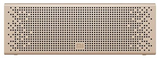 Xiaomi Mi Wireless Bluetooth Speaker with AUX input, Hands Free Support For Calls, Portable, For Outdoor, Home & Travel Compatible With Smartphones, Tablets, TVs, Laptops etc – Gold – Metallic Finish