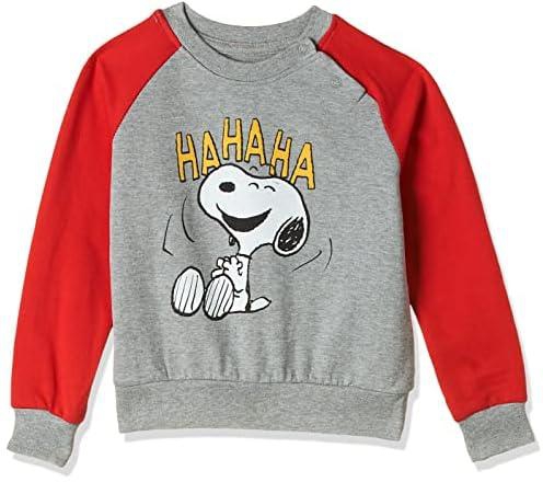 Snoopy Sweatshirt For Infant Boys - Grey/red 0-6months