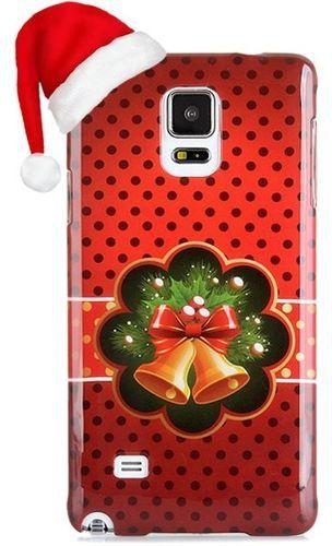 FSGS Dark Red PC Material Back Case Cover With Christmas Bell Pattern For Samsung Galaxy Note 4 N9100 145727
