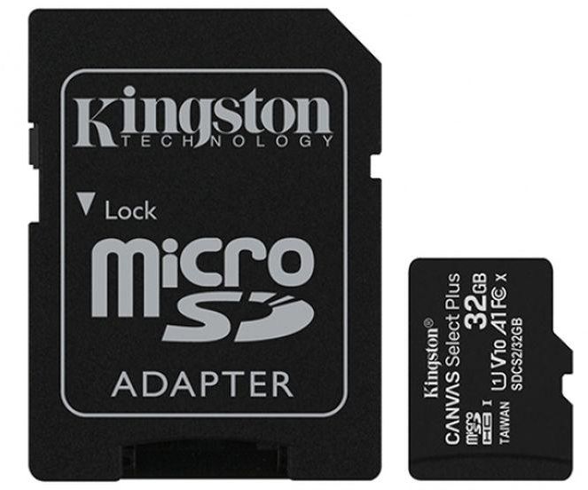 Kingston CANVAS Select Plus 32GB 100MB/S Micro SD Card