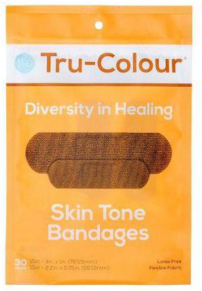 Generic One pack Tru-Colour Bandages - 30Pieces - Orange