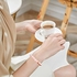 GOOJIDS Women's Natural Gemstone Beads Bracelet (Pink, 8mm)