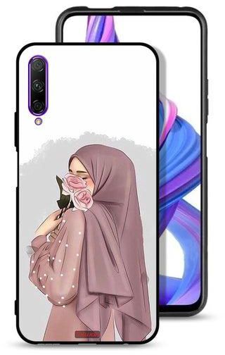 Huawei Y9s Protective Case Cover Holding Roses Girl Art