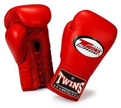 TWINS SPECIAL BOXING GLOVES LACE UP BGLL 1 RED