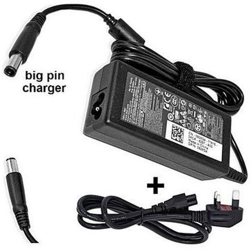 DELL LAPTOP CHARGER ADAPTER- 19.5V 4.62A - BIG PIN + Free Power Cable