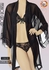 Fashion Group Long Sleeves Lace Robes - Black