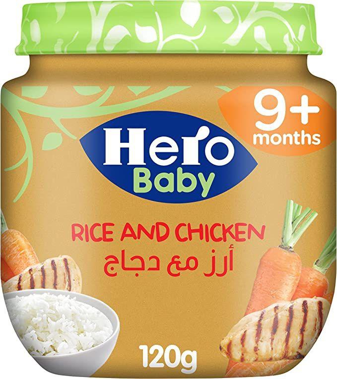 Hero Baby Rice and Chicken Jar, 120 gm