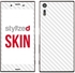 Stylizedd Vinyl Skin Decal Body Wrap for Sony Xperia XZ - Carbon Fibre White