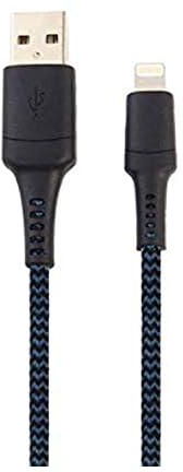 Goui Ultra Fast Charging 8 Pin Lighting Cable to USB (1.5m) for iPhone, Black and Blue