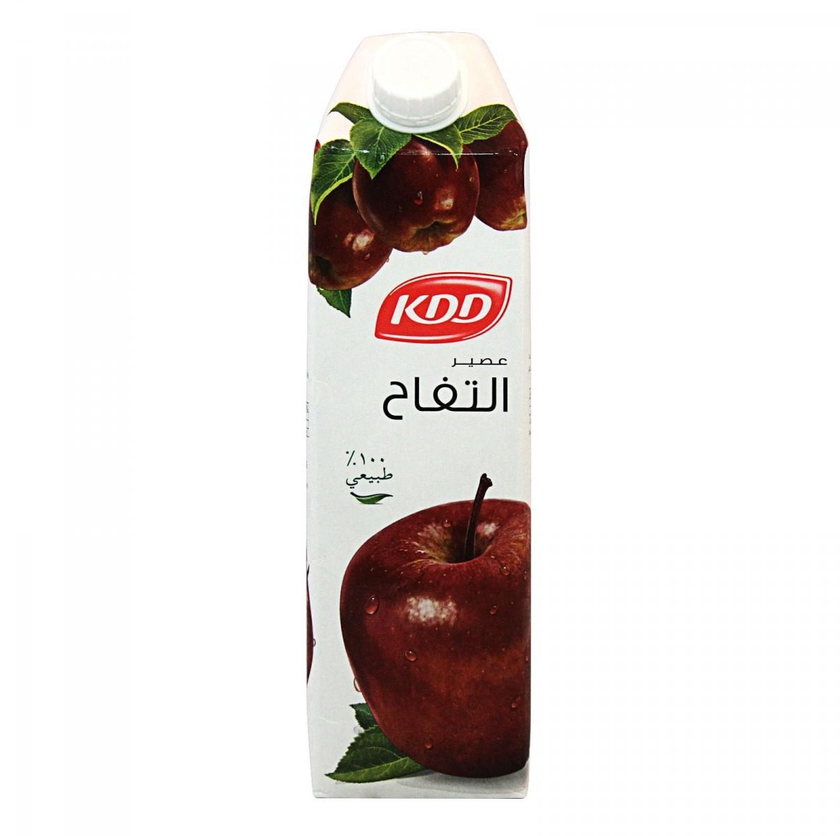 Kdd 100% Natural Apple Juice 1 Ltr