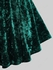 Plus Size Floral Lace Velvet Patchwork Pentagram Tassel Buckle Ruffle T-shirt - L | Us 12