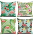 Set Of 4 Cotton Linen Cushion Cover linen Muticolour 18x18inch