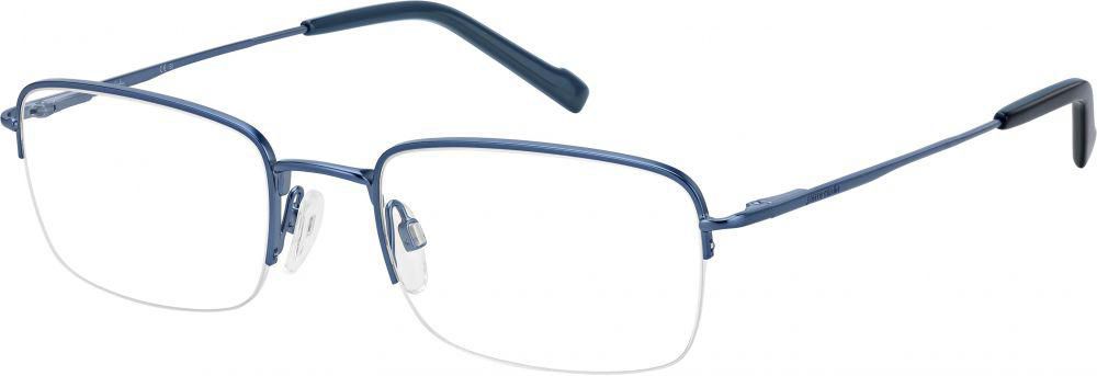 نظارة طبية بنصف شنبر وعدسات مستطيلة للرجال من بيير كاردان 6857 - ازرق