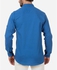Andora Solid Linen Shirt - Blue
