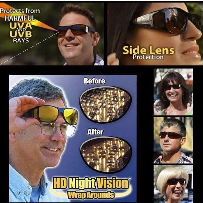 YOUNG HUT Sunglasses, HD Vision Anti-Glare Unisex Sunglasses, 2 Pieces